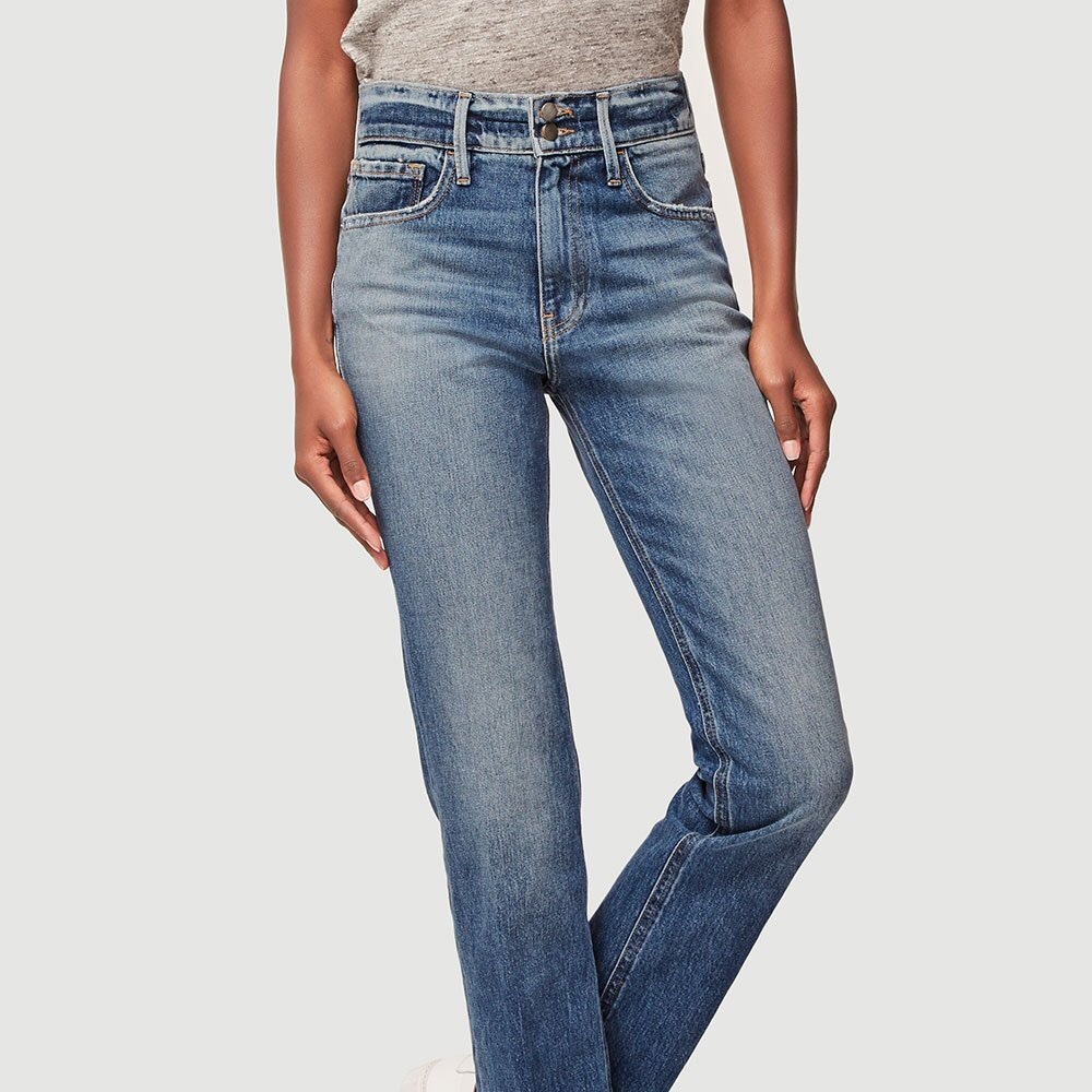 FRAME Le Sylvie High Waisted Straight Leg Jeans